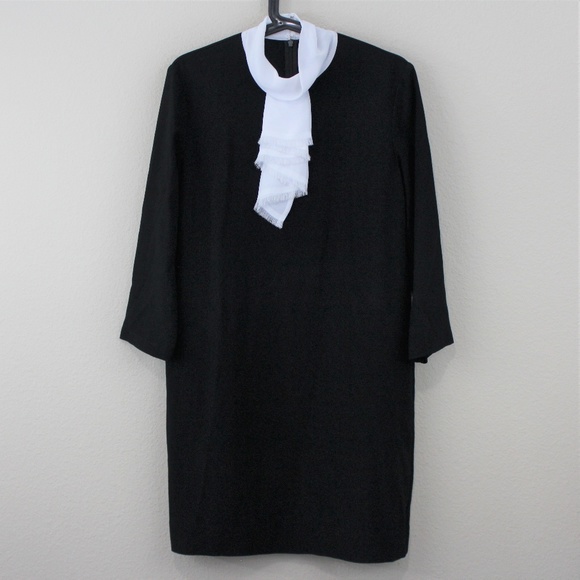 The Kooples Dresses & Skirts - The Kooples  Black White Long Sleeve Dress M283